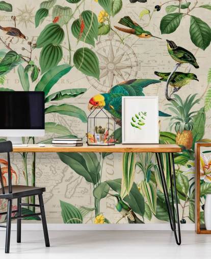 Papel pintado El reino de los pájaros de Andrea Haase