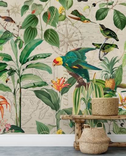 Papel de parede Kingdom of Birds por Andrea Haase Papel de parede Kingdom of Birds por Andrea Haase