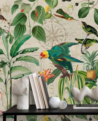 Papel pintado El reino de los pájaros de Andrea Haase