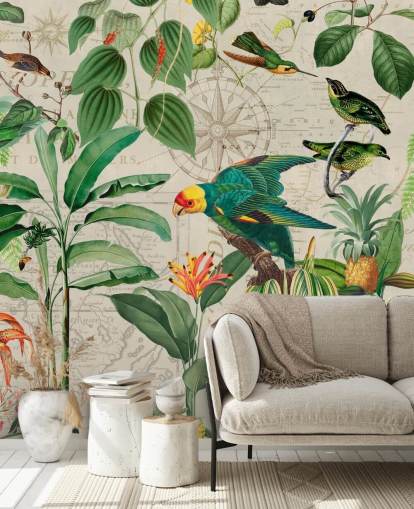 Kingdom of Birds Wallpaper Mural by Andrea Haase
