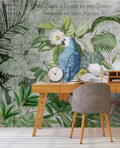 Jungle of Birds Behang van Andrea Haase Jungle of Birds Behang van Andrea Haase