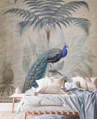 Peacock Dschungel Hintergrundbild von Andrea Haase