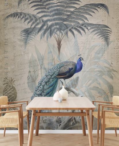 Peacock Dschungel Hintergrundbild von Andrea Haase