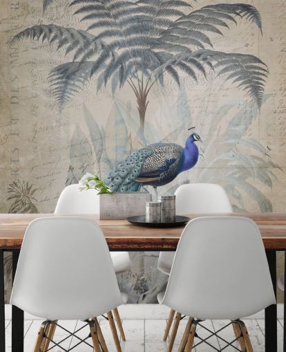 Peacock Dschungel Hintergrundbild von Andrea Haase