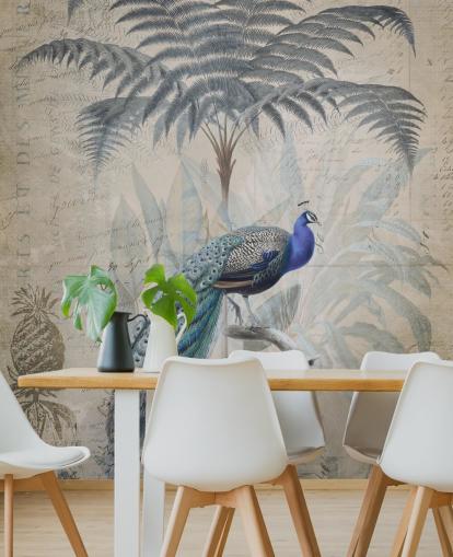 Papel de parede Peacock Jungle por Andrea Haase