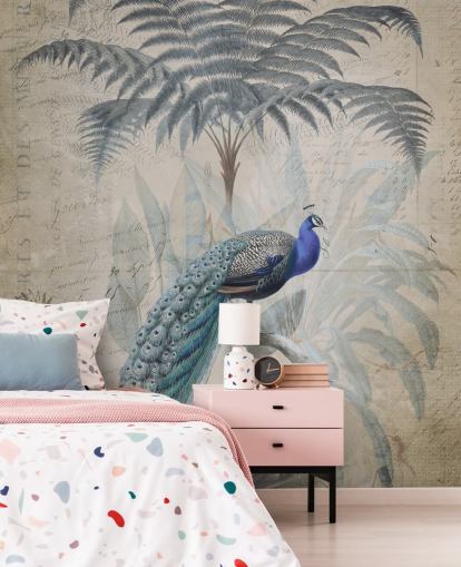 Peacock Jungle Wallpaper af Andrea Haase