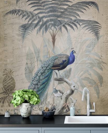 Peacock Jungle Wallpaper af Andrea Haase