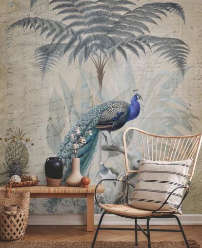 Papel de parede Peacock Jungle por Andrea Haase
