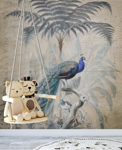 Peacock Jungle Bakgrunn av Andrea Haase