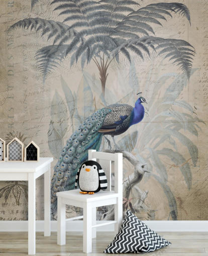 Carta da parati Peacock Jungle di Andrea Haase