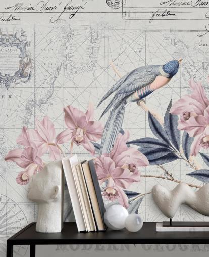 Mural El viaje de los pájaros del descubrimiento Mural El viaje de los pájaros del descubrimiento