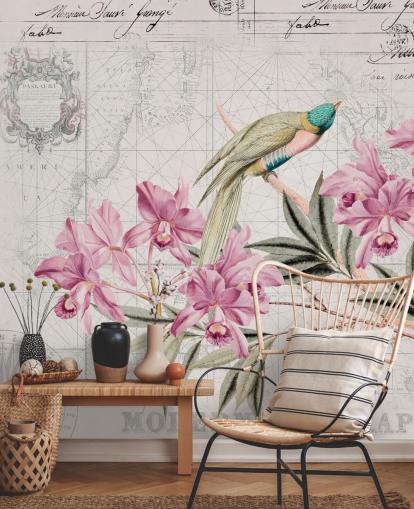 Decorazione murale con il viaggio della scoperta Decorazione murale con il viaggio della scoperta