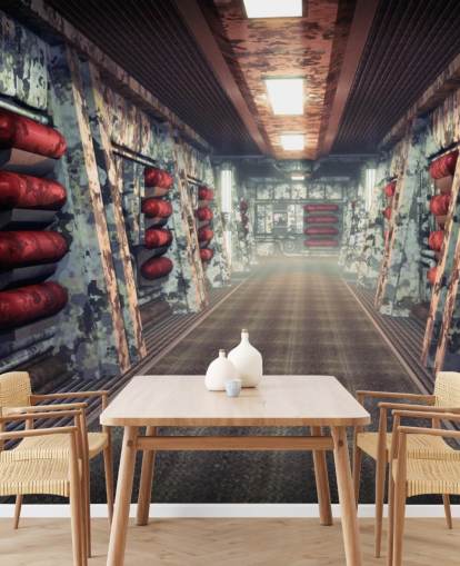 Spacecraft Coridoor Wallpaper