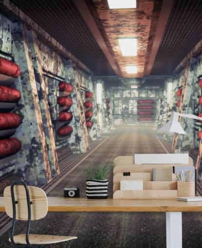 Spacecraft Coridoor Wallpaper