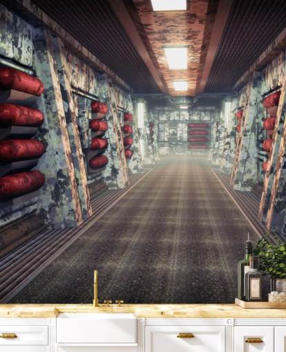 Papel pintado de nave espacial Coridoor