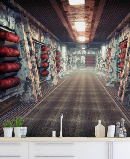 Spacecraft Coridoor Wallpaper