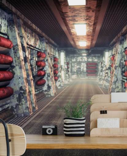 Rymdfarkoster Coridoor Bakgrund