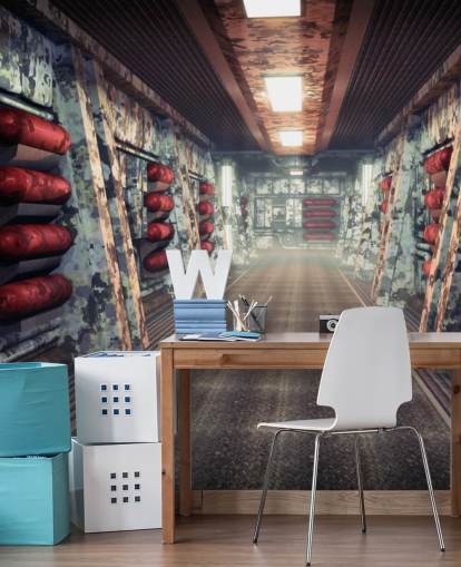 Rumfartøjer Coridoor Baggrund Rumfartøjer Coridoor Baggrund