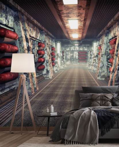 Rymdfarkoster Coridoor Bakgrund Rymdfarkoster Coridoor Bakgrund