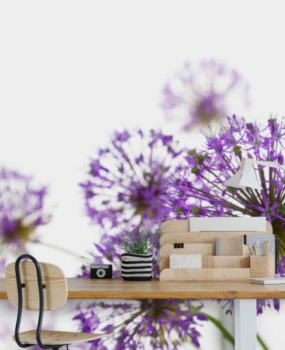 Purple Allium Flower Wallpaper