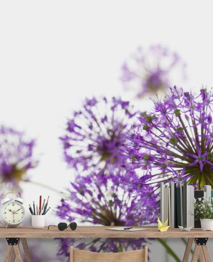 Purple Allium Flower Wallpaper