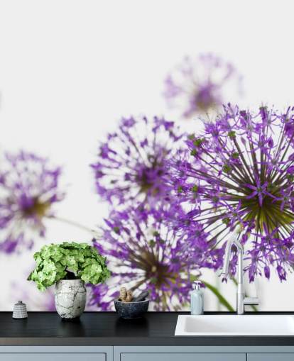 Purple Allium Flower Wallpaper
