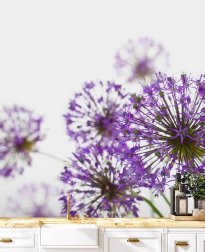 Purple Allium Flower Wallpaper