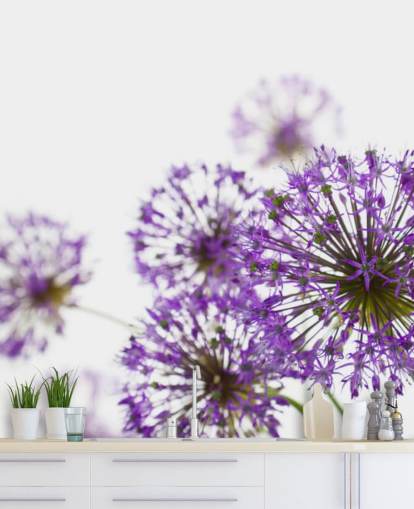 Purple Allium Flower Wallpaper