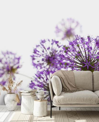 Purple Allium Flower Wallpaper