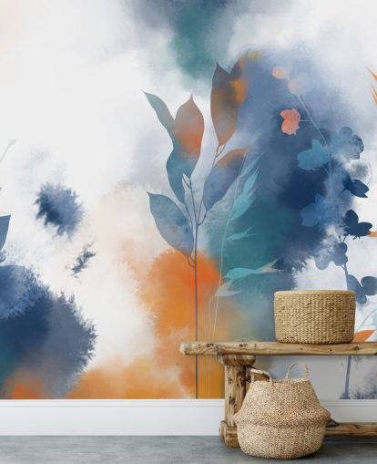 Dyb atmosfære vægmaleri af Katy Clemmans