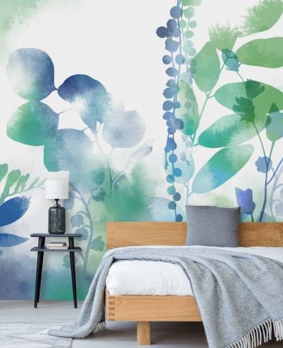 Mural de primavera orgânico intenso de Katy Clemmans