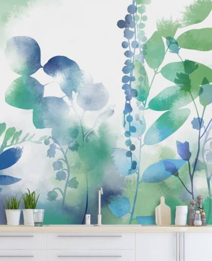 Mural de primavera orgânico intenso de Katy Clemmans