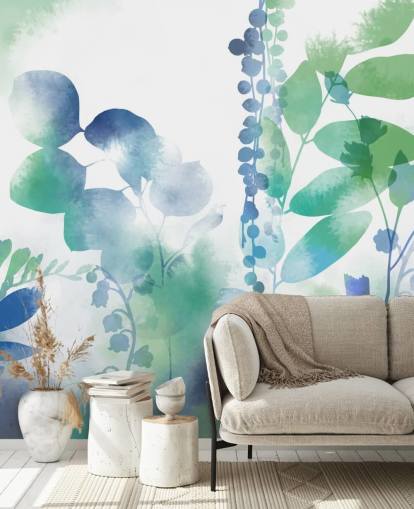 Mural de primavera orgânico intenso de Katy Clemmans