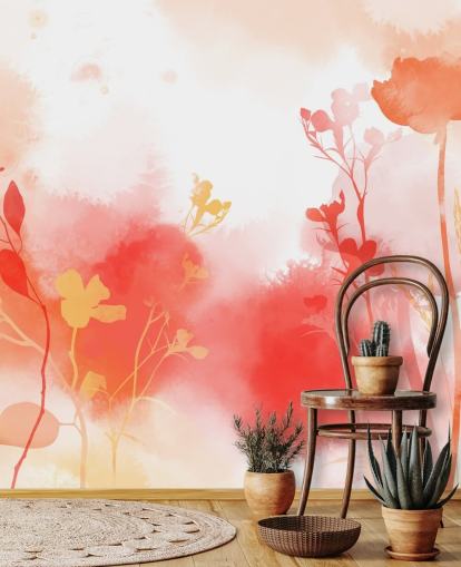 Warm Radiance Wall Mural by Katy Clemmans