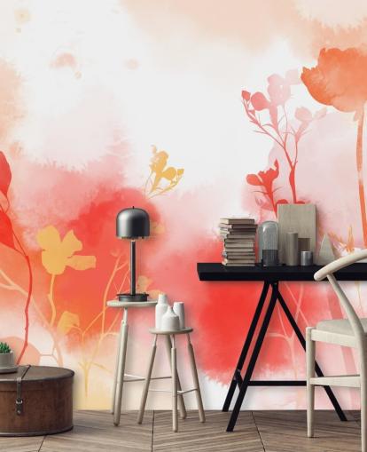 Warm Radiance Wall Mural by Katy Clemmans