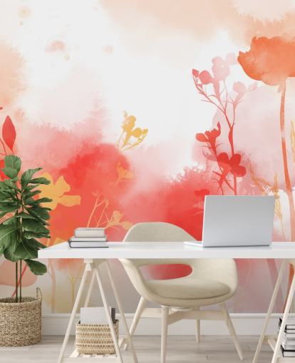 Warm Radiance Wall Mural by Katy Clemmans