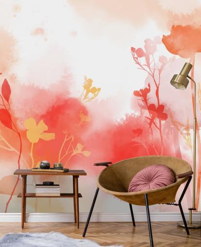 Warm Radiance Wall Mural by Katy Clemmans