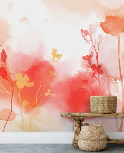 Warm Radiance Wall Mural by Katy Clemmans