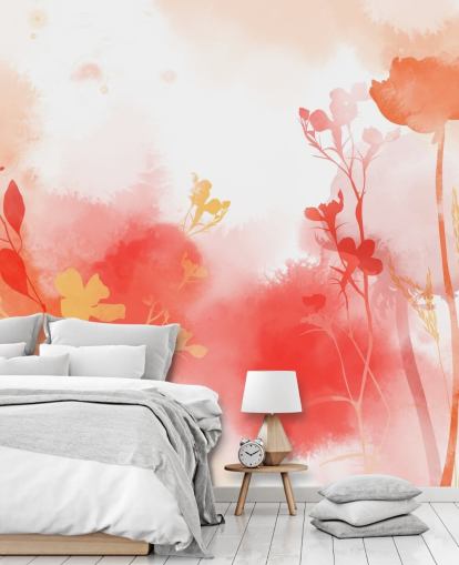 Warm Radiance Wall Mural by Katy Clemmans