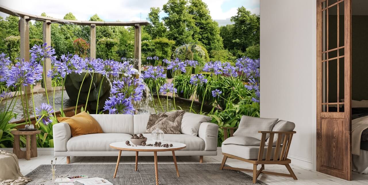 Agapanthus Africanus Wallpaper | Wallsauce US