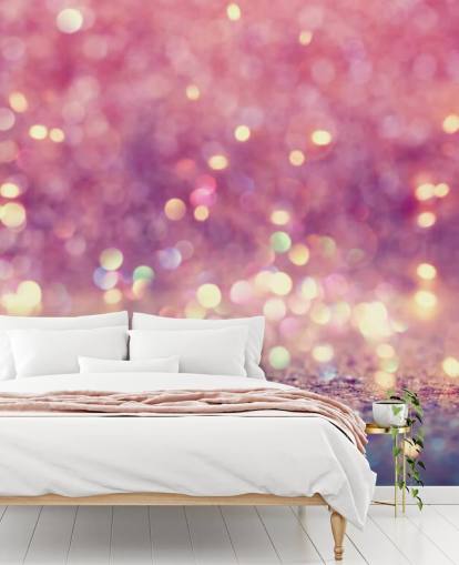 Decorazione murale con luce astratta e glitter Decorazione murale con luce astratta e glitter