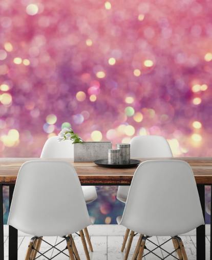 Abstract Shiny Light and Glitter Mural 