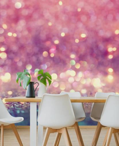 Abstract Shiny Light and Glitter Mural 