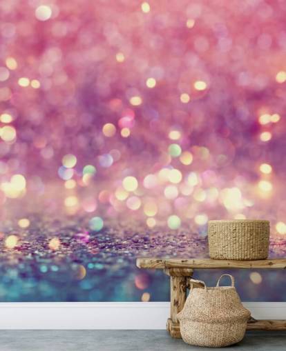 Abstract Shiny Light and Glitter Mural Abstract Shiny Light and Glitter Mural