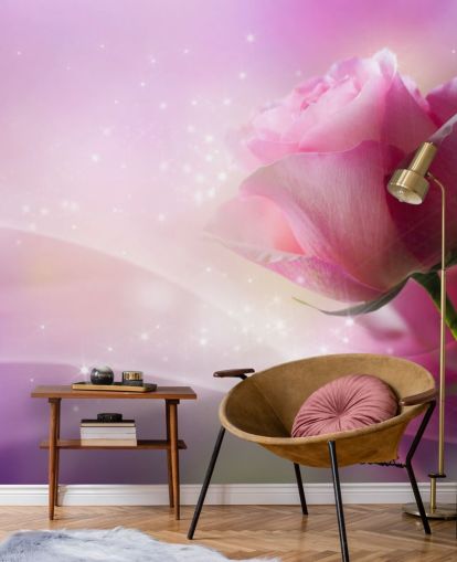 Papier Peint Fleur Rose Papier Peint Fleur Rose