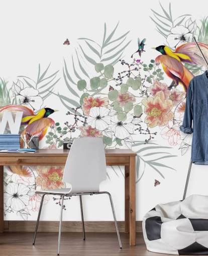 Décoration murale oiseau de paradis par Kelly Kratzing