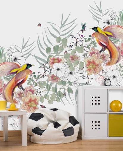 Bird of Paradise Wall Mural by Kelly Kratzing