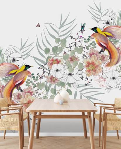 Paradiesvogel Wandgemälde von Kelly Kratzing