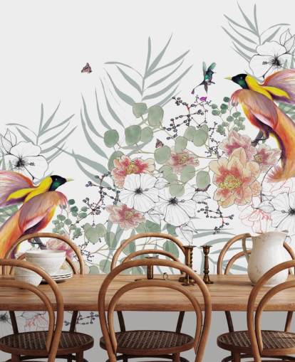 Décoration murale oiseau de paradis par Kelly Kratzing