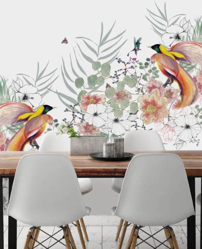 Paradiesvogel Wandgemälde von Kelly Kratzing